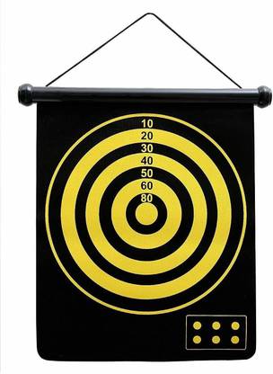 Quinergys ® XII-58 Magnetic Dart Board Set with 6 Darts 53.34 cm Dart Board