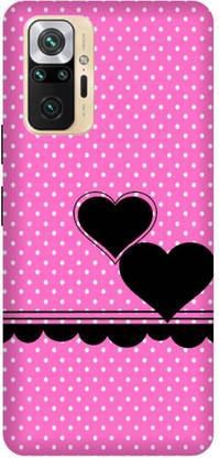 SSMORYA Back Cover for Redmi Note 10 Pro Max, Pink Heart Love Multicolour Printed Back Cover