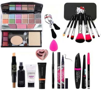 Dikyube primer, Fixer, high quality foundation, kajal, waterproof 36H sketch eyeliner