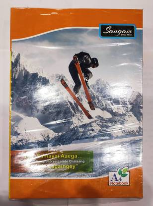 SANGAM Vibrant A4 Note Book Yes 328 Pages