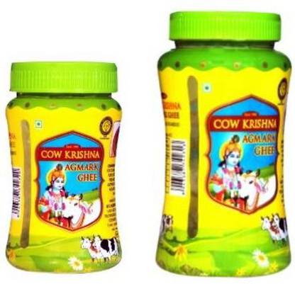 Cow Krishna Agmark Ghee-Pure Cow Ghee Combo Pack (500 ml Jar and 200 ml Jar) Ghee Plastic Bottle
