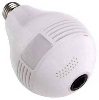 REEPUD 360 Degree CCTV WiFi Light Bulb Camera Panoramic Wireless Hidden Camera with LED White Lights and Infrared Lights - Check with Cell Phone Using IPC360 APP Security Camera Security Camera