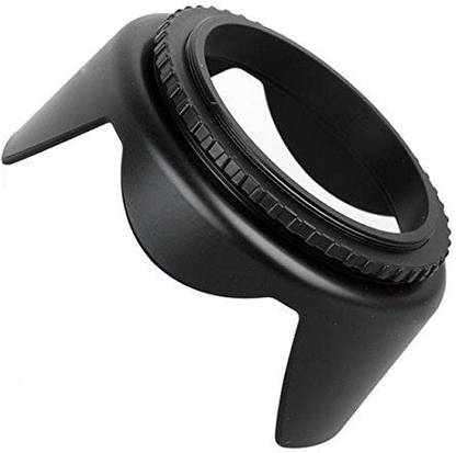 SUPERNIC 58mm Digital Tulip Flower Lens Hood for Nikon 55-300mm f/4.5-5.6G ED VR AF-S DX Nikkor Zoom Lens with Microfiber Cloth  Lens Hood