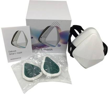 AURA AIR Smart Electric Air Purifier Mask with 4layer filter-White AA-M-W Reusable