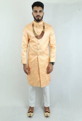 Kunwar Collection Royal Rajputi Sherwani Self Design Sherwani