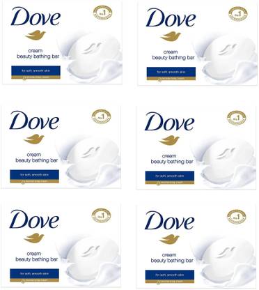 DOVE cream beauty bathing bar for skin smooth skin (6*75g)