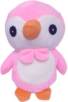 Lata Super Quality Super Soft Pink Penguin Soft Toy For Kids |Birthday |Gift (Embroidery Work,Pink)  - 20 cm
