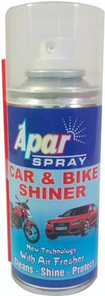 apar Shiner Spray Paint 150 ml, Protect and restore shine of faded plastics & metals. Multicolor Spray Paint 150 ml