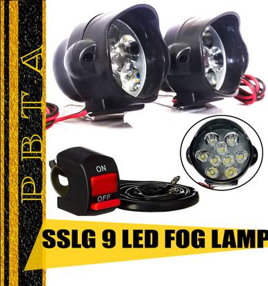 PBTA 15W 9 LED Fog Light Spot Beam Waterproof Heavy Duty Pod Driving Work Lamp Fog Lamp Motorbike, Car, Truck, Van LED (12 V, 15 W)