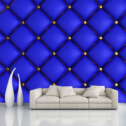 Decorative Production Vinyl Decorative Blue Wallpaper