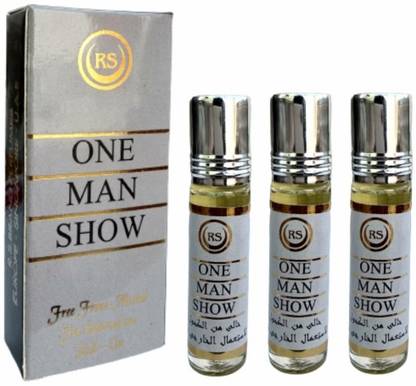 RS One Man Show Musk Attar 16 ML Combo Pack of 3 Floral Attar