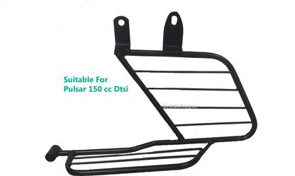 shiv ambika Heavy Duty Saree Guard with Footrest for Bajaj Pulsar 150cc (BLACK) Bike Saree Guard
