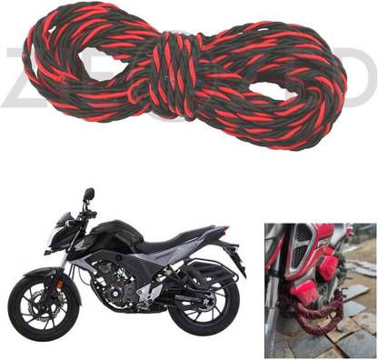 Zieozed ZD1-RD46 Bike Rope For Leg Guard/Crash Guard and Backrest Multi Purpose Rope (Red) For Royal Enfield Bullet and all Other Bikes Pack Of 1