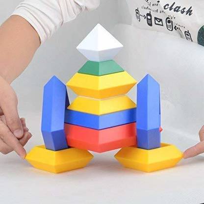 RATNA'S Toy World Pyramid block game Imagination Help Cognitive Skills for Kids