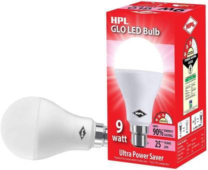 HPL 9 W Basic Round B22 LED Bulb
