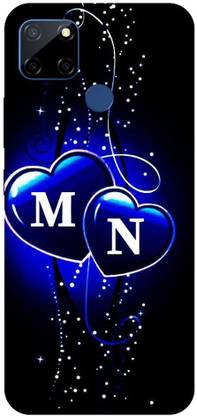 Thecoverking Back Cover for Realme C12, M N name, M N word, M N alphabet, M N latter, back cover