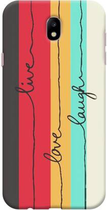 NDCOM Back Cover for Samsung Galaxy J7 Pro Live Love Laugh Stripes Printed
