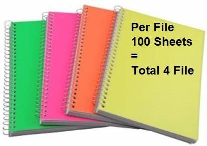 Super deal Unruled A4 Notebook Unruled 200 Pages