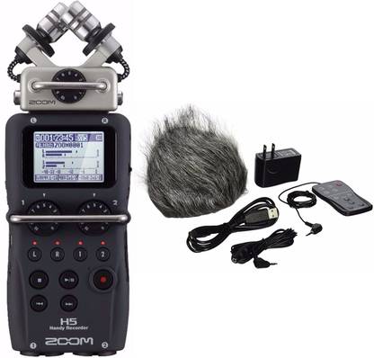ZOOM H5 Handy Portable Stereo Recorder & APH-5 Accessory Pack - Bundle 14 Tracks Digital Multi-track Recorder