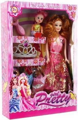 SHIVA1341 DOLL SET WITH PRETTY GIRL DOLL (Multicolor)