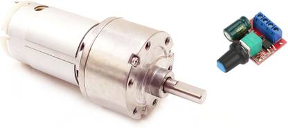 ERHIndia 12v DC Gear Motor Geared Motor DC Geared Motor High Torque DC Gear Motor for DIY Robotics Kits and Projects with PWM Motor Speed Controller Motor Control Electronic Hobby Kit