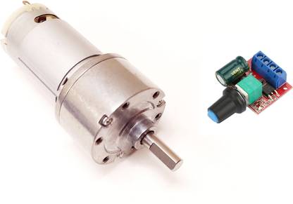 ERHIndia 12v DC Gear Motor 12V 200-1000 RPM Johnson Geared Motor DC Geared Motor High Torque DC Gear Motor for DIY Robotics Projects with PWM Motor Speed Controller Electronic Components Electronic Hobby Kit
