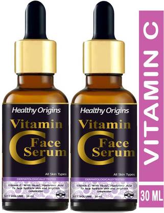 Healthy Origins Vitamin C - Skin Clearing Serum - Brightening, Anti-Aging Skin Repair, Supercharged Face Serum, Dark Circle, Fine Line & Sun Damage Corrector (KL87) Premium