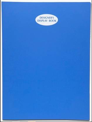 True-Ally PP A3 40 Sleeves Art Portfolio (Blue) Display Folder with 40 Pockets for Drawing, Painting, Certificate, Artwork Storage