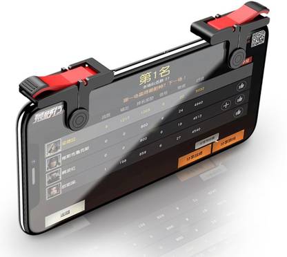 NoddyHuB Pubg Mobile Shooting Games Controller Trigger L1R1 Mobile Phone Sensitive Shoot and Aim Triggers for PUBG/ Fortnite/ Knives Out/ Rules of Survival Android iOS Gamepad (Red, Black, For Android, iOS)  Gaming Accessory Kit