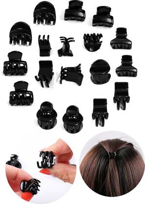 BHARATGAURAV Set of 30 Small size Multi Type Black Butterfly Bits hair clutch clips for women girls Styling Fashion Hair Clip