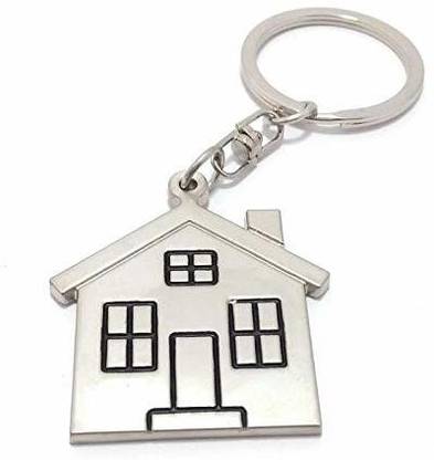 YaaYi Home Or House Metal Keychain (Silver) Key Chain