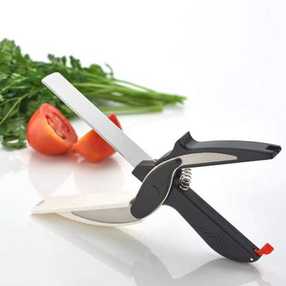 Bikli clever cutter knife, ss blade & cutting board, spring action and locking hinge Stainless Steel All-Purpose Scissor