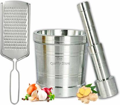 Top Quality Store Mortar & Pestle / Imam Dasta / Ohkli Musal / Kharal / Khalbatta / Okhli Masher / Masher / Aluminium Masher Aluminium Masher Aluminium, Steel Masher