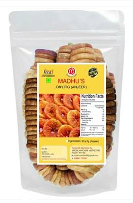 Madhus DRIED FIG/ FIG/ ANJEER/ FIG ANGEER 750gm Figs