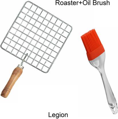 Legion Big Square Roaster +Silicone oil Brush set (Pack of 2) 1 kg Roaster