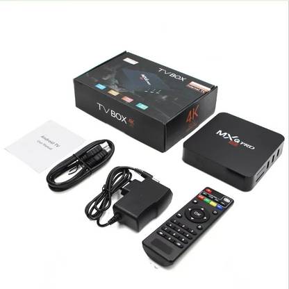 RGMS Genuine MXQ PRO Android 9.1 TV Box 2GB RAM/16GB ROM Amlogic S905W 64 Bit Quad Core Wi-Fi UHD 4K 1080P Smart TV Set Top Box Black Color Media Streaming Device Media Streaming Device