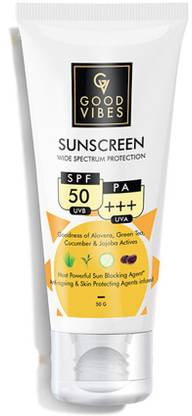 GOOD VIBES Sunscreen - SPF 50 Wide Spectrum Protection Sunscreen with SPF 50