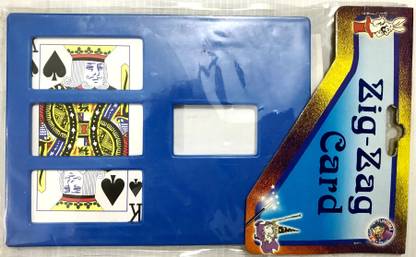 A SARKAR MAGIC WORLD ZIG ZAG CARD FRAME MAGIC TRICK / INSTANT CUT & RESTORE CARD MAGIC (MULTI COLOR) 1 Magic Tricks