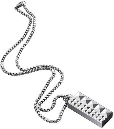 Wukama Digital Locket Voice Recorder 32gb Keychain Portable Pendent Audio Recorder Upgraded Small Key Chain Recording Device for Consultation Meetings Interviews Voice Activated Mini Recorder with Playback 32 GB Voice Recorder