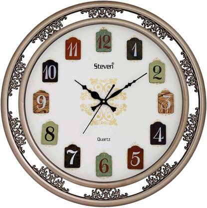 steven quartz llp Analog 45 cm X 45 cm Wall Clock