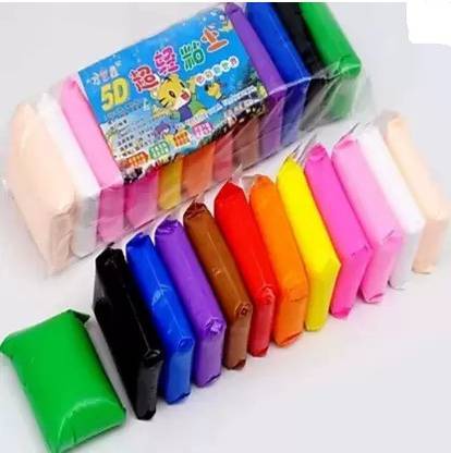 A & K Colorful Playing Clay For Kids (12 PC)