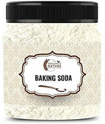 ORGANIC NATURE Uses for Cleaning Face Skin Teeth Whitening Cooking Eating 250 Gram (Jar Pack) Baking Soda Powder