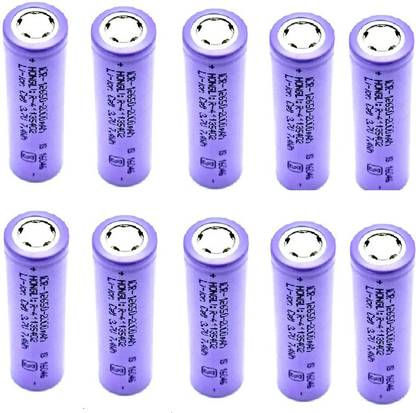 Neoware 3.7 Volt Rechargeable Lithium Ion Cell,Long Lasting High Performance 2000 mAH  | 18650  (Its not a AA and AAA Size) (Pack of 10),18X65 mm Size  Battery
