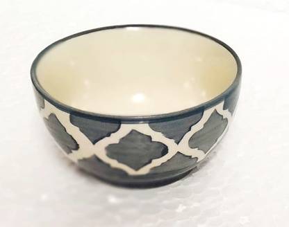 Green Plant indoor Ceramic Serving Bowl