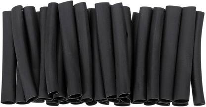 RPI SHOP - 1000 Pcs Black 10mm Polyolefin Heat Shrink Tube, Insulated Wire Wrap, 45mm(1.75" Inch) Machine Cut Pieces Heat Shrink Cable Sleeve