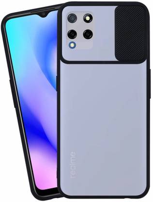 ELEF Back Cover for SAMSUNG Galaxy F12 Premium Camera Protection Shutter/Slider Matte Translucent Case Soft Edges