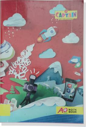 CAPTAIN A4 Notebook Register A4 Notebook Single Line Rules 320 Pages