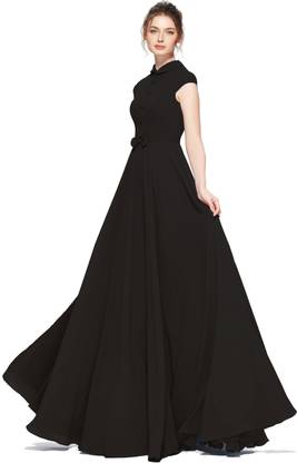 Women Gown Black Dress