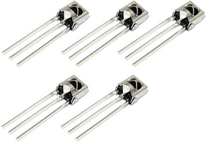 TRUSTECH 5pcs 3pin Infrared IR Receiver Sensor TSOP1838 VS1838 1838 38khz Receiver Sensor Module for, Raspberry pi, DIY Projects Electronic Components Electronic Hobby Kit