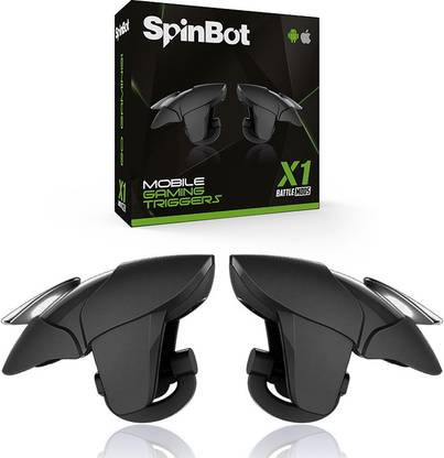स्पिनबॉट BattleMods X1 Black Gaming Trigger For PUBG,BGMI,COD,FreeFire गेमिंग एक्सेसरी किट